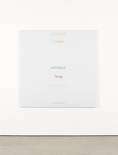 Multicolored Word List by Robert Barry contemporary artwork