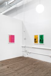 Exhibition view: Corita Kent, Works from the 1960s Organised by Andrew Kreps Gallery and kaufmann repetto, 55 Walker Street, New York (26 April–3 July 2019). Courtesy Andrew Kreps Gallery and kaufmann repetto, New York.