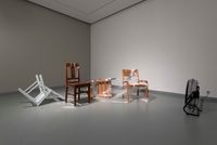 Wind of Things; 4 chairs by Sena Başöz contemporary artwork sculpture, installation, textile