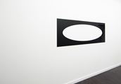 Reflective Editor: One Horizontal Elliptical Hole, Parallel Pattern by Douglas Allsop contemporary artwork 3