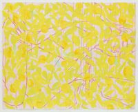 Sleeping With Orange Tree Branches #2 by Reza Farkhondeh & Ghada Amer contemporary artwork print