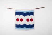 Beni Flag: Sovereign States (this is not what I meant when I said bang bang) by Samson Kambalu contemporary artwork textile