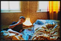 David in bed, Leipzig, Germany by Nan Goldin contemporary artwork photography, print