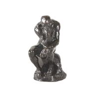 Le Penseur, petit modèle, variante avec base arrondie by Auguste Rodin contemporary artwork sculpture