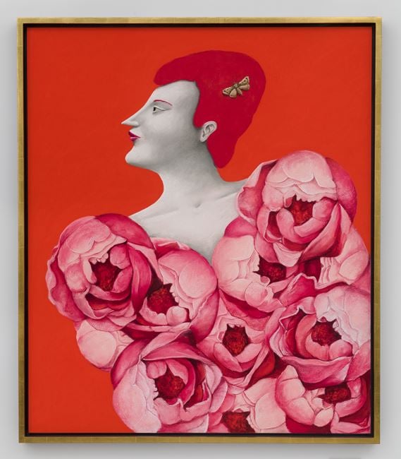 Portrait with Roses by Nicolas Party contemporary artwork