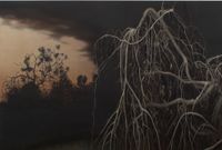Yarra Bend (dusk) by Andrew Browne contemporary artwork painting
