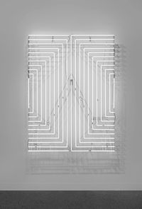 Neon after Stella (Club Onyx) by Cerith Wyn Evans contemporary artwork works on paper, sculpture
