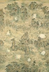 Leung Kui Ting, Landscape and Transformation: Untrammelled Vision No. 1 (2013). Ink & colour on bamboo paper, 178 x 120 cm. Courtesy Hanart TZ Gallery.Image from:Johnson Chang on Leung Kui TingRead InsightFollow ArtistEnquire