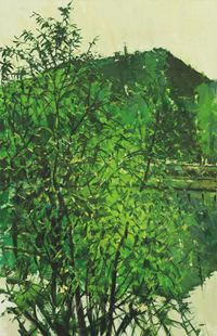 Spring Trees in Dingshan II by Xu Jiang contemporary artwork painting