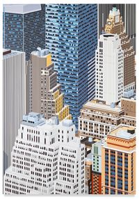 Midtown, NYC by Daniel Rich contemporary artwork painting, works on paper