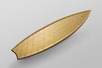 Gold Surfboard by Marc Newson contemporary artwork mixed media