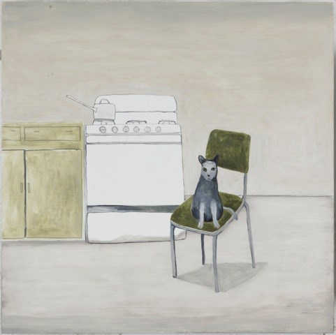 Cat in Kitchen by Noel McKenna contemporary artwork