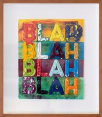 Blah, Blah, Blah by Mel Bochner contemporary artwork works on paper