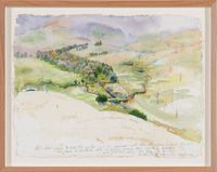 Healing the Fowlers Creek gultch, Bibbaringa 8 by John Wolseley contemporary artwork painting, works on paper
