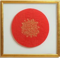 Red Circle by James Lee Byars contemporary artwork works on paper