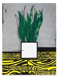 Potted Plant Portrait (Electra) by Ryan McGinness contemporary artwork painting