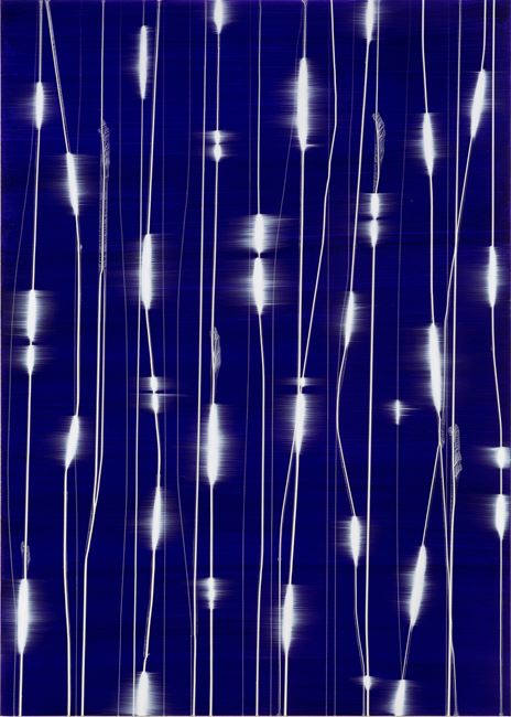 White Light Vertical Configuration DP (Dioxazine Purple) by Mark Francis contemporary artwork
