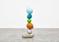 Untitled (Short People)Light Blue, Blue, Green, Gold, Silver by Gimhongsok contemporary artwork sculpture