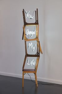 Chair Therapy You Changed My Life by Carl Hopgood contemporary artwork sculpture