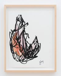 Untitled (Orange and Pink Fish) by Frank Gehry contemporary artwork painting