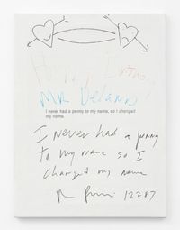 untitled (Joke - I never had a penny to my name, so I changed my name…) by Richard Prince contemporary artwork works on paper, print