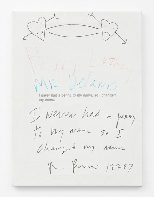 untitled (Joke - I never had a penny to my name, so I changed my name…) by Richard Prince contemporary artwork