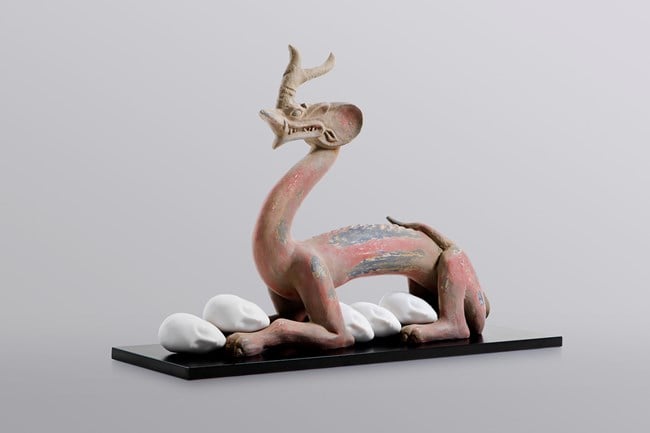Eternity-Six Dynasties Period Painted Earthenware Dragon, Sleeping Muse by XU ZHEN® contemporary artwork