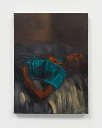 Danielle Mckinney, Spare Room (2021). Acrylic on canvas. 61.3 x 45.7 cm. Courtesy the artist and Night Gallery, Los Angeles. Photo: Peter KaiserImage from:Frieze London: Advisory SelectionsRead Advisory PerspectiveFollow ArtistEnquire