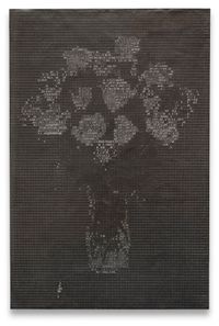 Vase of Roses: (@#&%/,.* by Analia Saban contemporary artwork