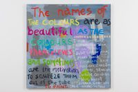 The Lives of the colours by Angela Brennan contemporary artwork painting