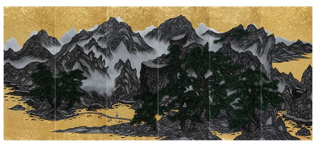 Vimalā - bhūmi: Nāgārjuna’s Middle Way 離垢地：龍樹中觀圖 by Yao Jui-chung contemporary artwork