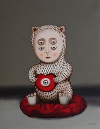 Teddy Bear by Marcelo Suaznabar contemporary artwork painting