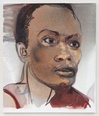De acteur (Portrait of Romana Vrede) by Marlene Dumas contemporary artwork painting, works on paper