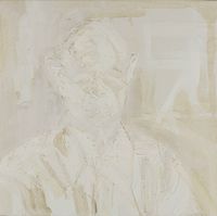 Talking about Giacometti by Joni Brenner contemporary artwork painting, works on paper