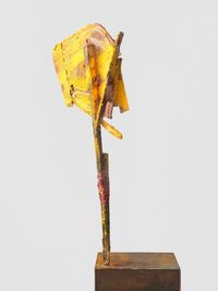 untitled: yellowsign; 2020 lockdown 16 by Phyllida Barlow contemporary artwork sculpture