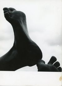 Feet #102 (Christmas Card) by Aaron Siskind contemporary artwork photography