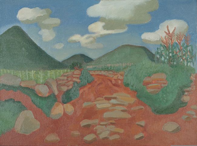 Sketch in Guishan - Red Earth Road by Mao Xuhui contemporary artwork