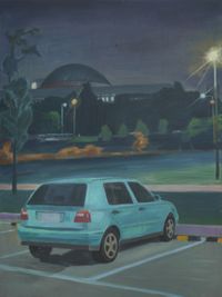 Night-Unliit National Assembly of Korea by Dongwook Suh contemporary artwork painting