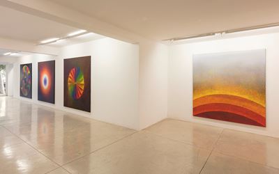 Exhibition view: Julio Le Parc, 9 + 3 + RV, Galeria Nara Roesler, São Paulo (25 November-7 February 2018). Courtesy Galeria Nara Roesler, São Paulo.