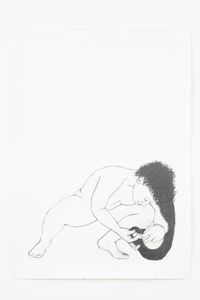Cuddle by Pamela Phatsimo Sunstrum contemporary artwork works on paper, drawing