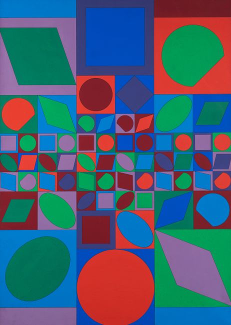 Farbwelt by Victor Vasarely contemporary artwork