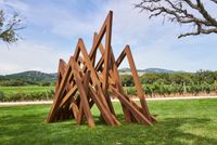 13 Acute Unequal Angles by Bernar Venet contemporary artwork sculpture