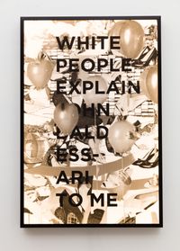 White People Explain John Baldessari To Me by Jibade-Khalil Huffman contemporary artwork mixed media