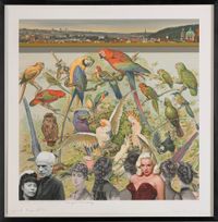 Joseph Cornell’s Holiday – Czech Republic, Prague. ‘Aviary’ by Peter Blake contemporary artwork painting, works on paper, photography, print