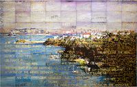Mosman Bay by Imants Tillers contemporary artwork painting