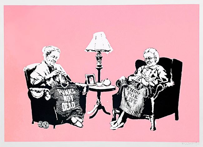 Grannies by Banksy contemporary artwork