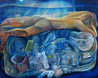 Jet lag by Alvin Ong contemporary artwork painting