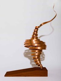 Dynamo Woman, Large Copper Maquette No.1 by LR Vandy contemporary artwork painting