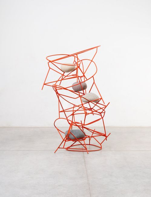 Acapulco chair stack by Jose Dávila contemporary artwork