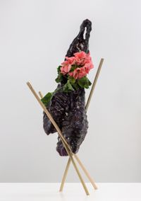 Bud Vase (Grape Slide) by Christian Holstad contemporary artwork sculpture, ceramics